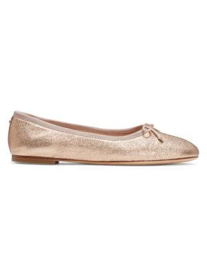 商品Kate Spade|Honey Metallic Leather Ballet Flats,价格¥399,第1张图片