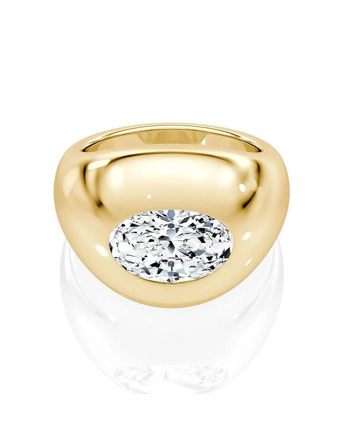 商品VRAI|Lab Grown Diamond Oval Dome Band in 14K Gold, 2.0 ct. t.w.,价格¥44841,第1张图片