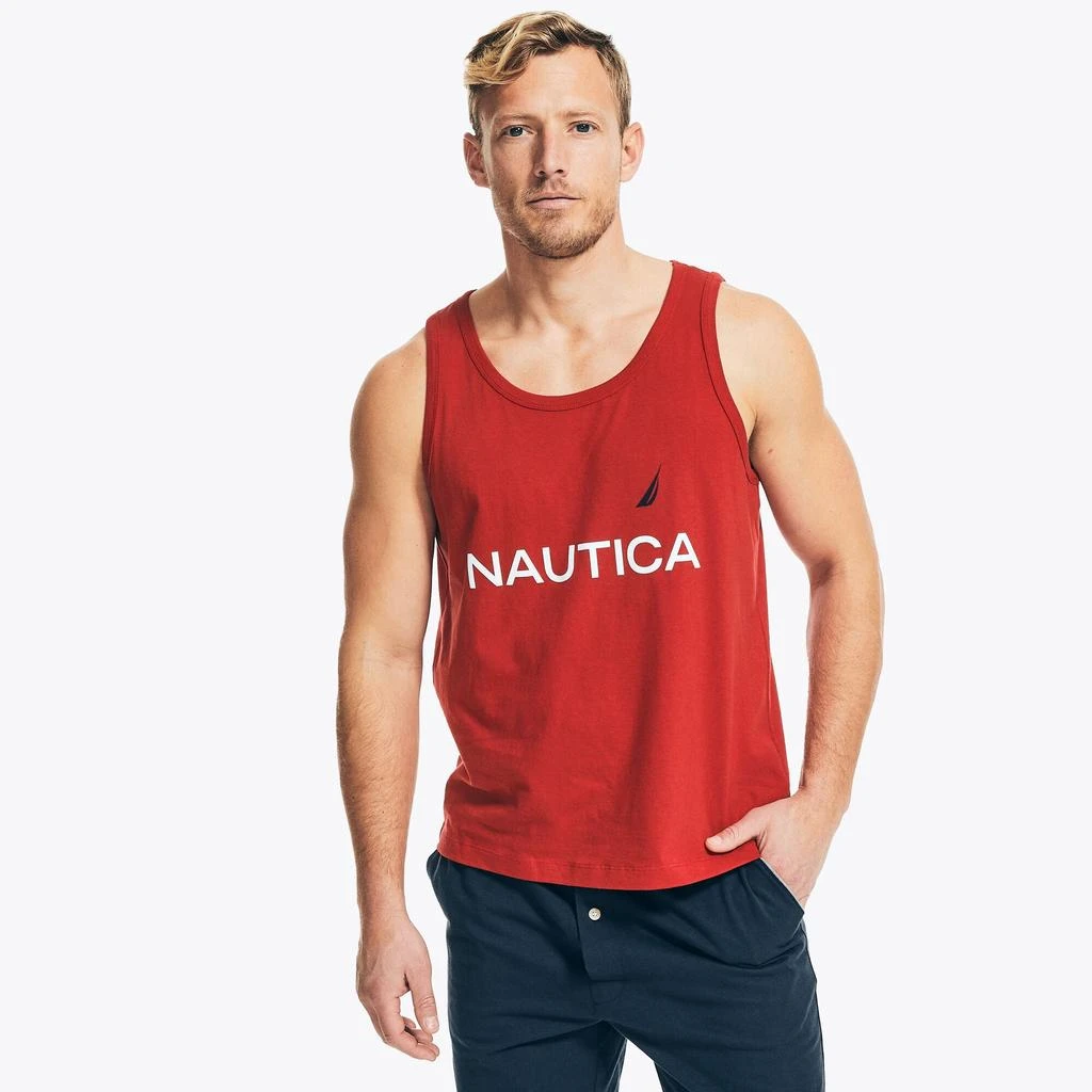 商品Nautica|男士纯棉运动背心,价格¥75,第2张图片详细描述