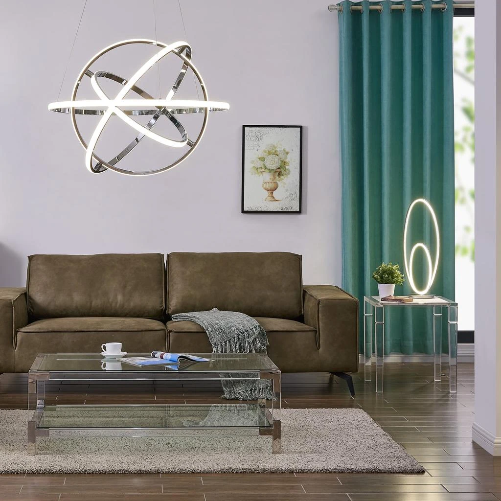 商品Finesse Decor|Oxford LED Adjustable Chandelier // Chrome,价格¥6904,第5张图片详细描述