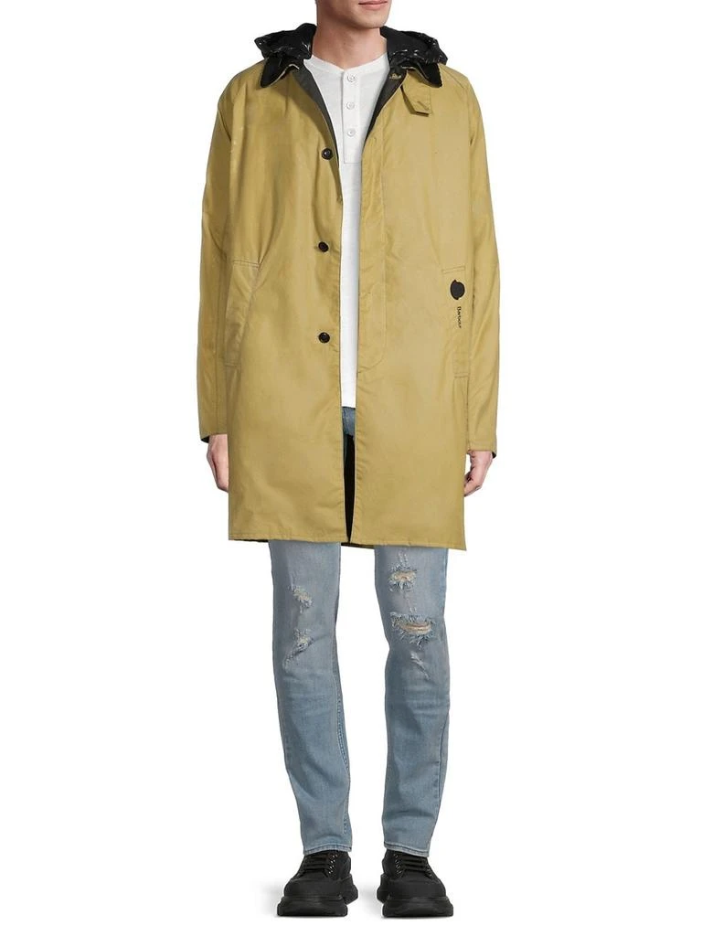 商品Barbour|Barbour x Moncler Hooded Cotton Raincoat,价格¥6434,第2张图片详细描述