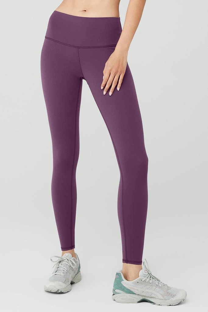 商品Alo|7/8 High-Waist Airbrush Legging - Dark Plum,价格¥645,第1张图片