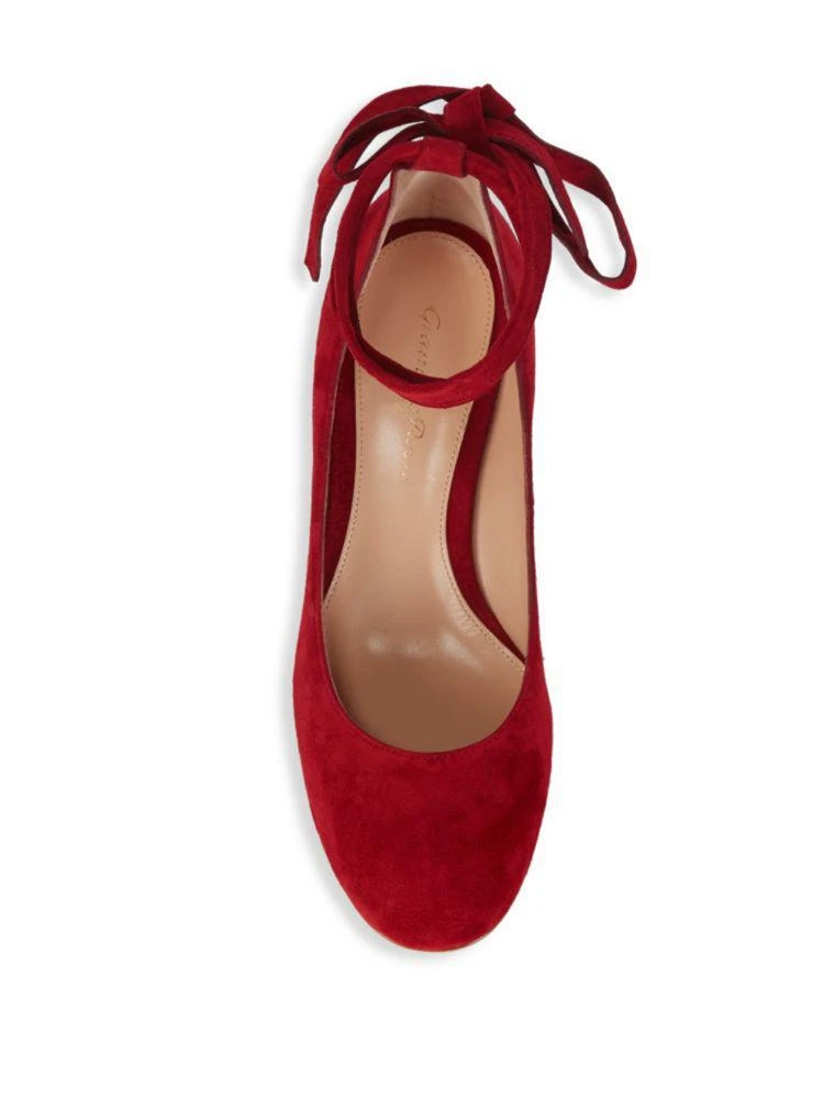 商品Gianvito Rossi|Suede Ankle-Strap Pumps,价格¥2759,第4张图片详细描述