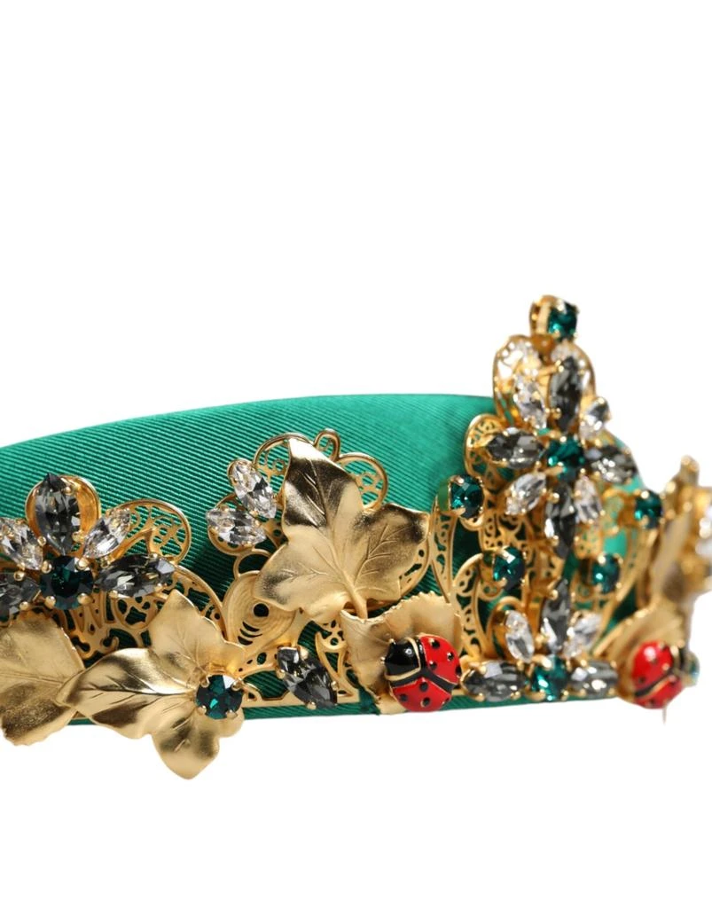 商品Dolce & Gabbana|Silk Crystal Embellished Tiara Headband Crown Women's Diadem,价格¥6274,第5张图片详细描述