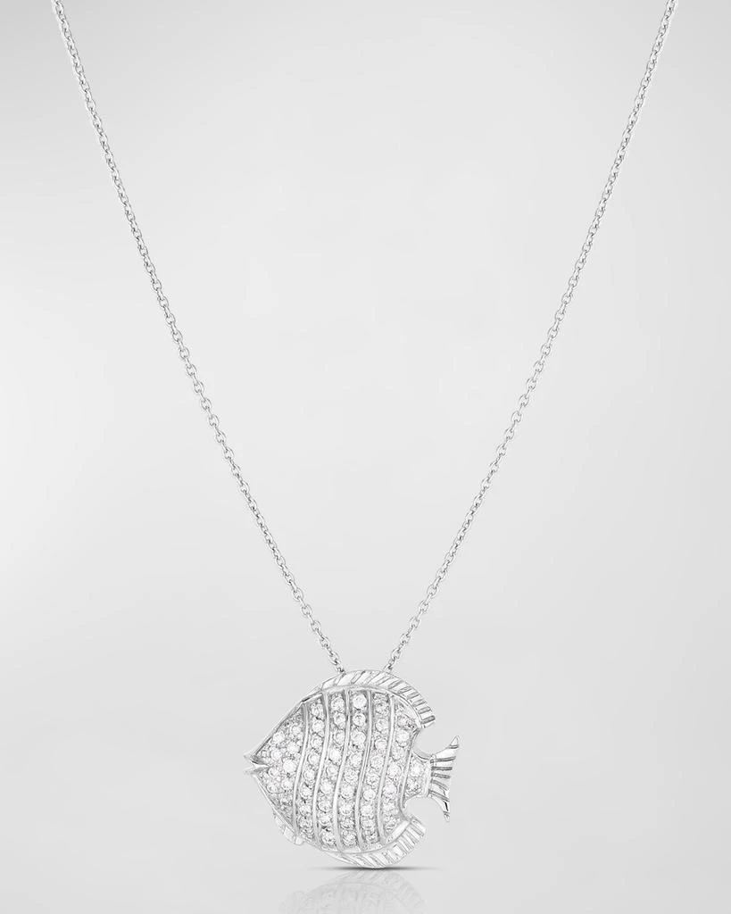 商品Roberto Coin|Fish Tiny Treasure Necklace in White Gold,价格¥14438,第1张图片