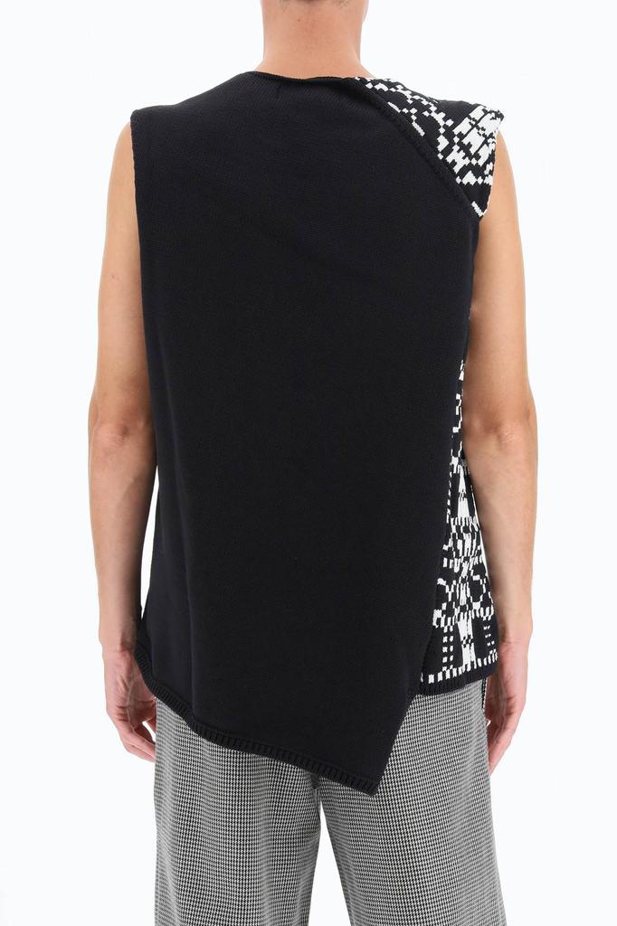 Comme des garcons homme plus asymmetric sleeveless sweater商品第3张图片规格展示