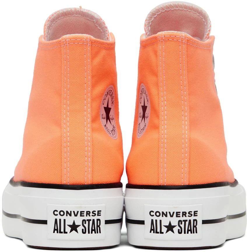 商品Converse|Orange Chuck Taylor All Star Lift Platform Sneakers,价格¥589,第2张图片详细描述