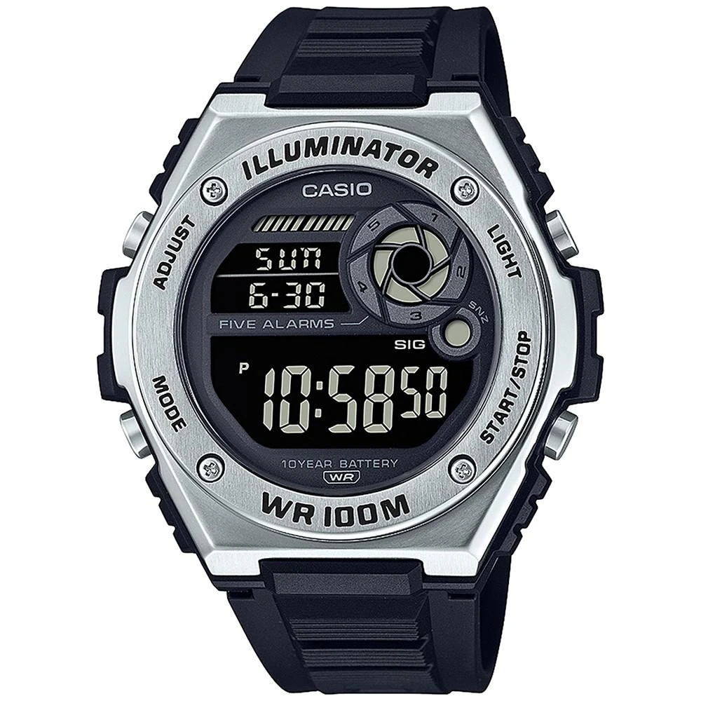 商品Casio|Men's Digital Black Resin Strap Watch 51mm,价格¥360,第1张图片