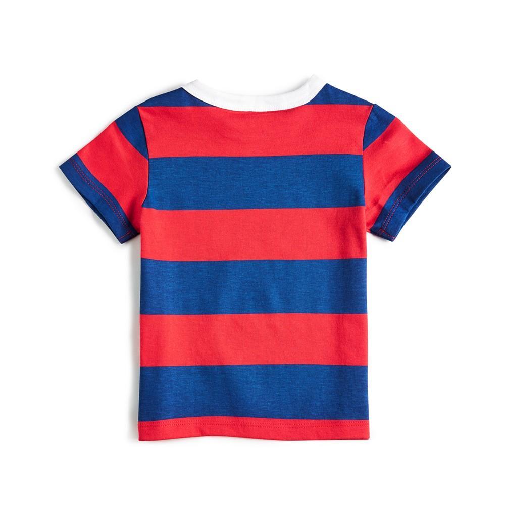商品First Impressions|Toddler Boys Rugby Stripe T-Shirt, Created for Macy's,价格¥34,第4张图片详细描述