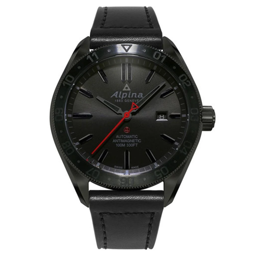商品Alpina|Alpina Men's Automatic Watch - Alpiner Black Dial Black Leather Strap | AL-525BB5FBAQ6,价格¥6589,第1张图片