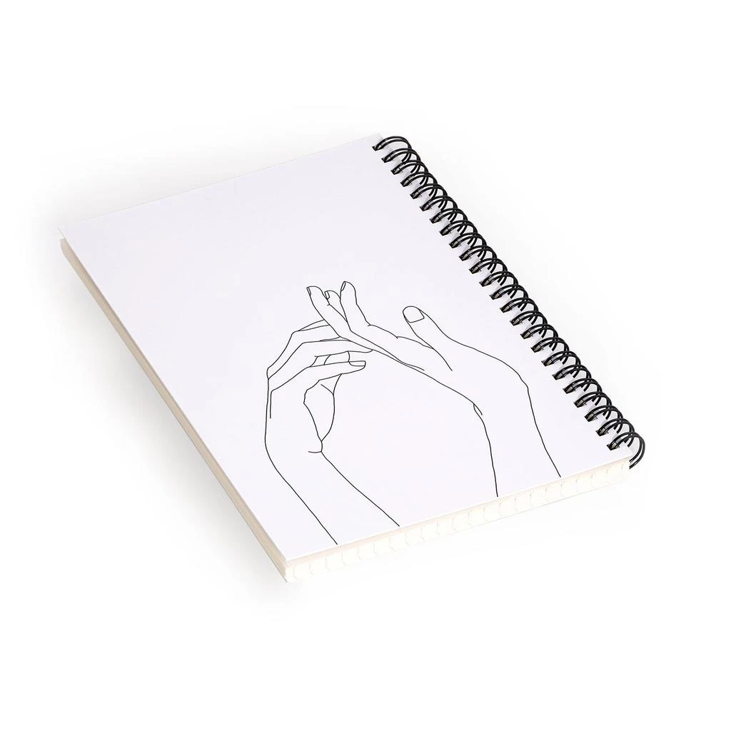 商品DENY Designs|The Colour Study Hands Line Drawing Abi Notebook Spiral,价格¥169,第2张图片详细描述