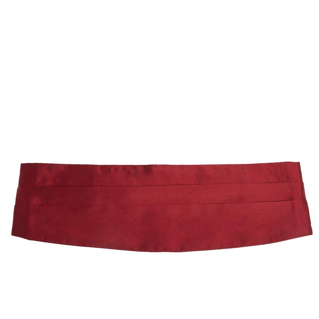 商品[二手商品] Zegna|Ermenegildo Zegna Red Pleated Silk Satin Cummerbund,价格¥807,第1张图片
