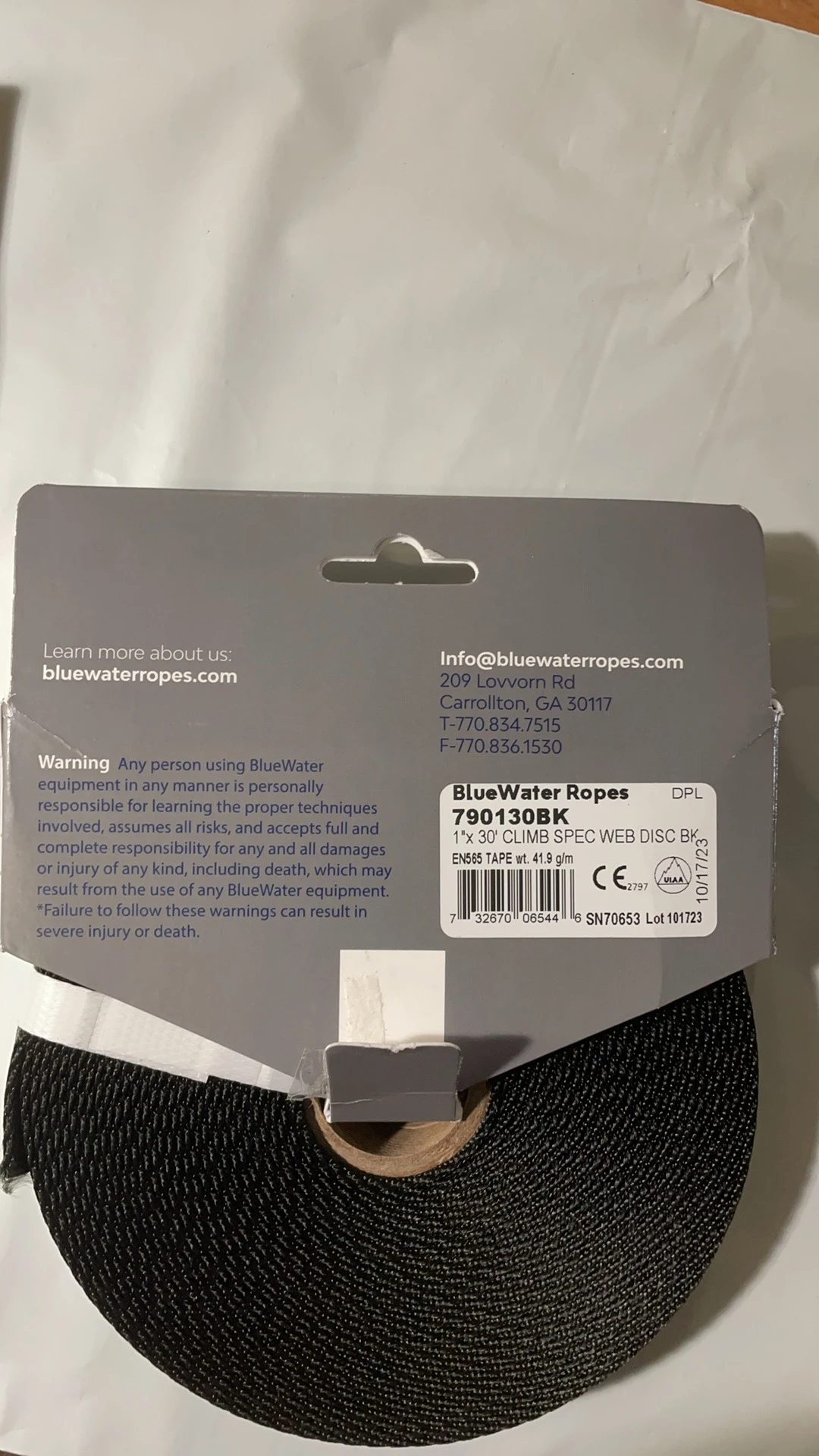 Climb Spec Webbing 商品