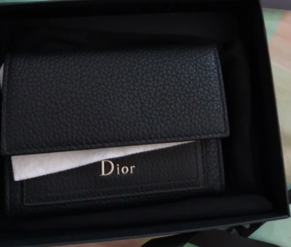 商品[国内直发] Dior|Wallets Leather Black（实际尺寸偏小，介意慎拍）,价格¥1898,第1张图片