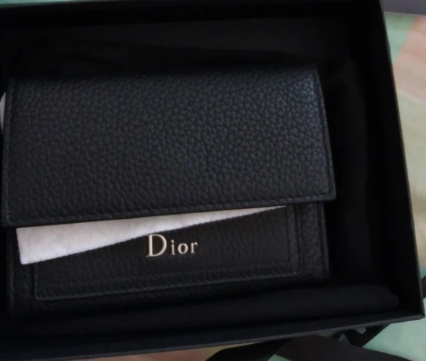 商品[国内直发] Dior|Wallets Leather Black（实际尺寸偏小，介意慎拍）,价格¥1861,第1张图片