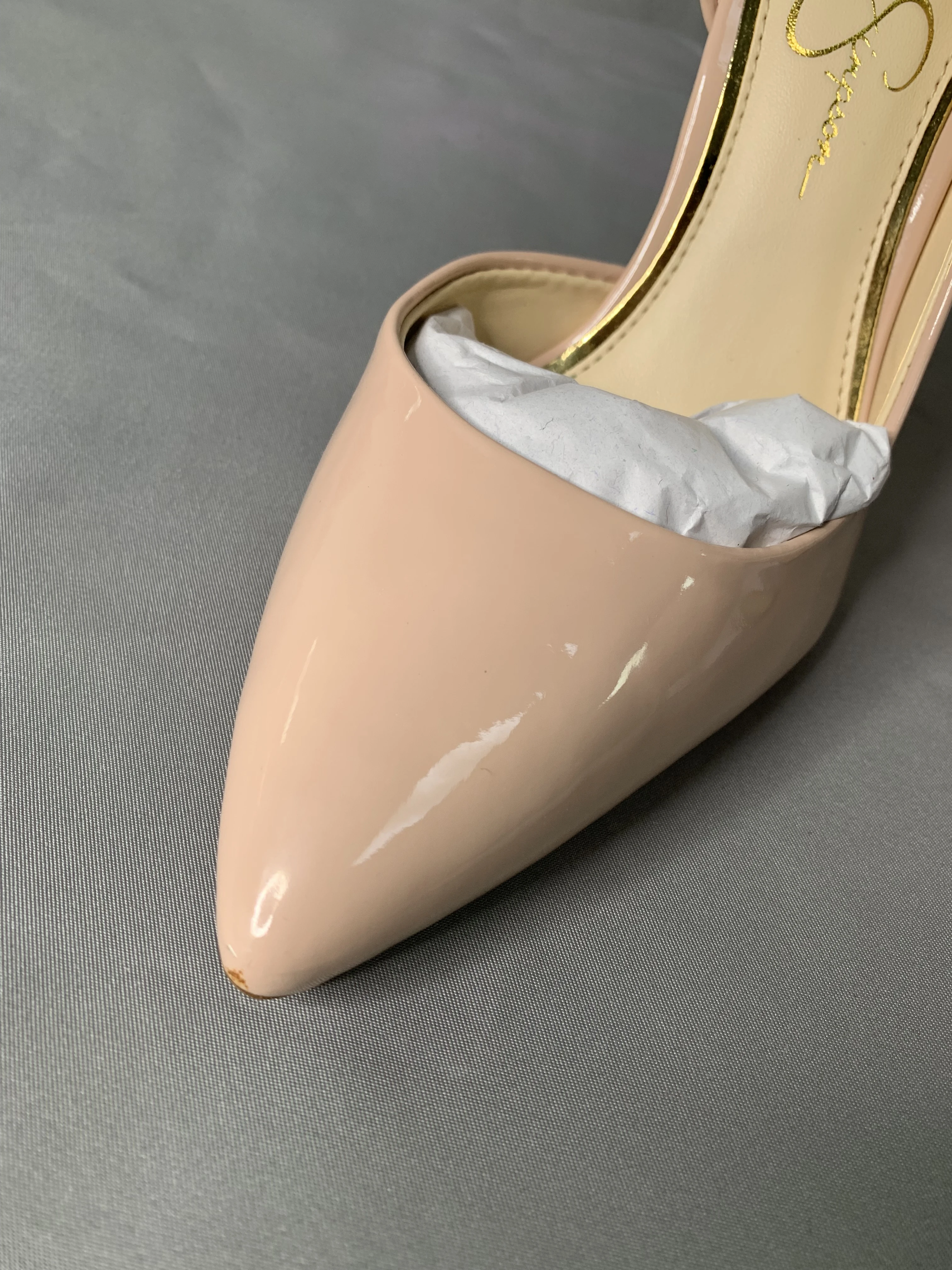 【瑕疵】1Jessica Simpson Women's Pheona D'Orsay Slip On High Heel Dress Pump 商品