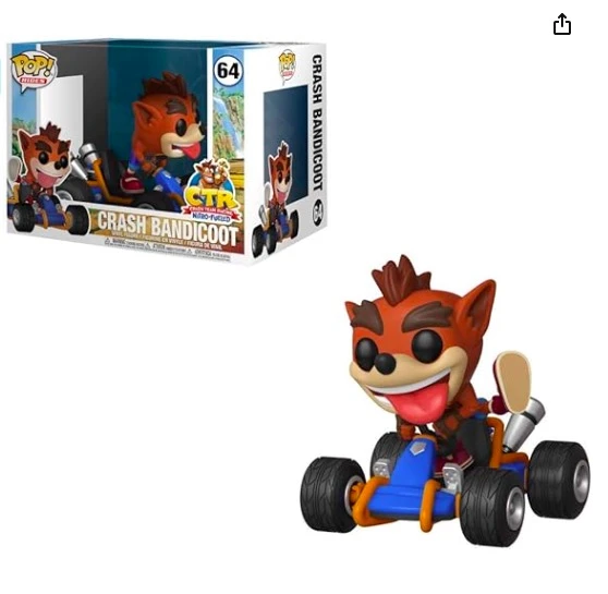 Funko POP!《骑士:碰撞队赛车》 - Crash Bandicoot 商品