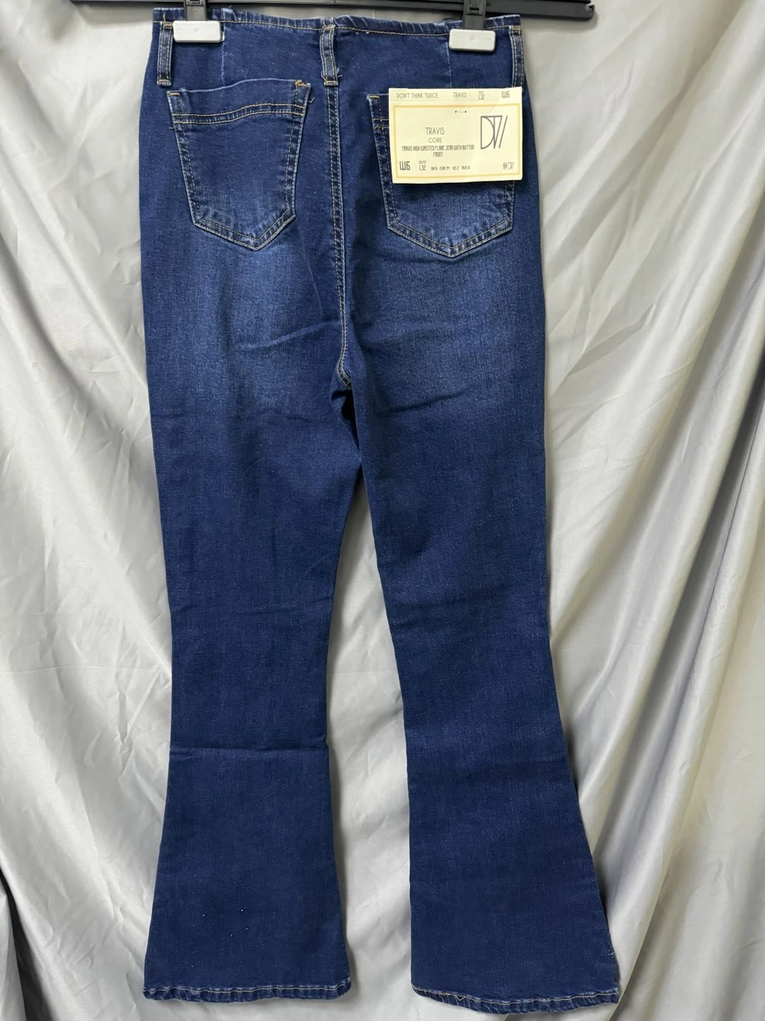 Topshop Joni flare jeans in mid blue 商品
