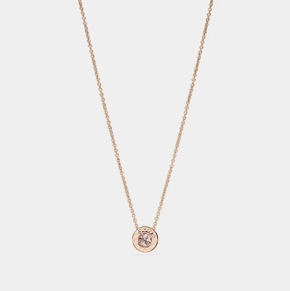 商品[国内直发] Splendid Pearls|（轻微瑕疵）COACH Open Circle Stone Strand Necklace ,价格¥261,第1张图片
