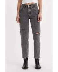 7 For All Mankind Womens Distressed High Waist Straight Leg Jeans 商品