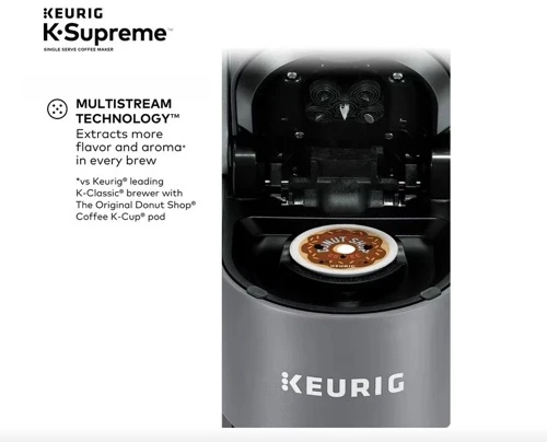 Keurig® K-Supreme Single Serve K-Cup Pod Coffee Maker, MultiStream Technology, Grey 商品
