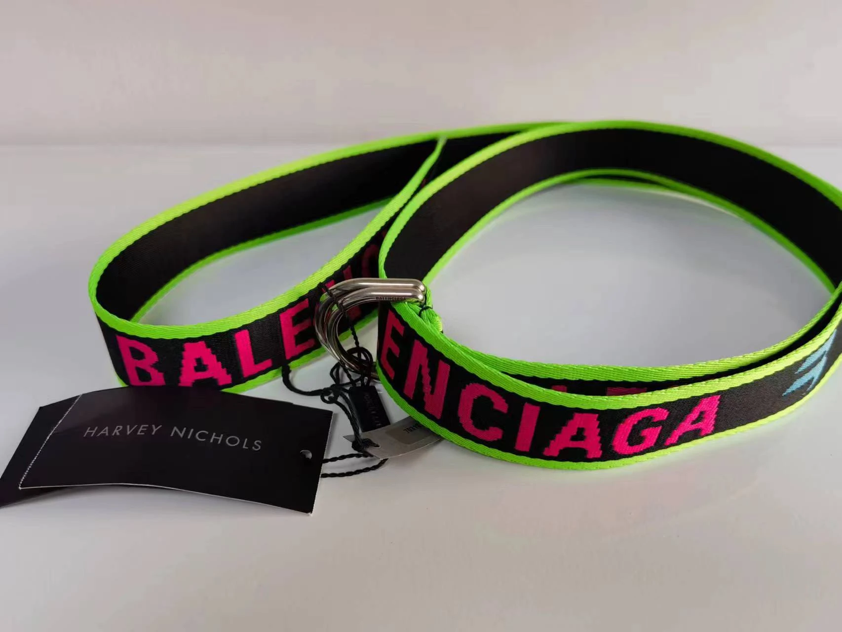 商品[国内直发] Balenciaga|Balenciaga logo-jacquard canvas belt,价格¥1131,第1张图片