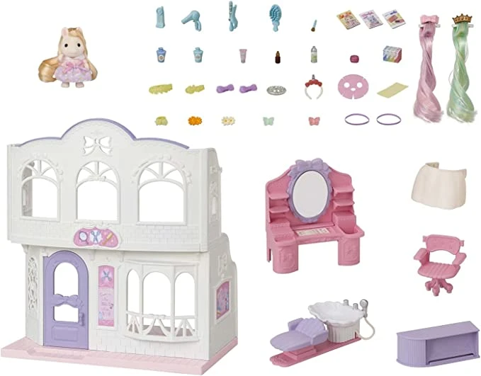 Calico Critters Pony's Stylish Hair Salon, Dollhouse Playset with Figure and Accessories 商品