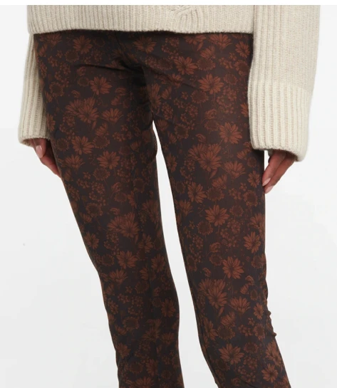 Floral Leggings In French Roast    SIZE 38 商品