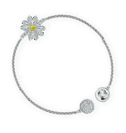 施华洛世奇 | 2020新款 SWAROVSKI Remix Flower Strand White Bracelet - L Size #5535299 商品