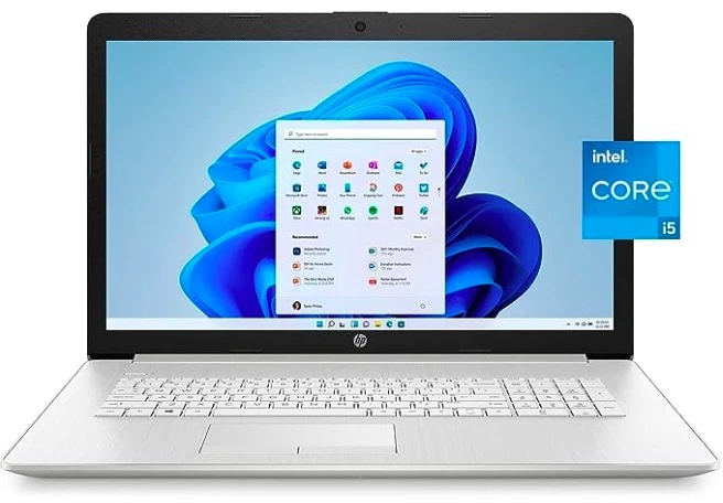 商品BEYOND|HP 17.3inch FHD, Intel Core i5-1135G7, 8GB RAM, 512GB SSD, Natural Silver, Windows 11 Home,价格¥2608,第1张图片