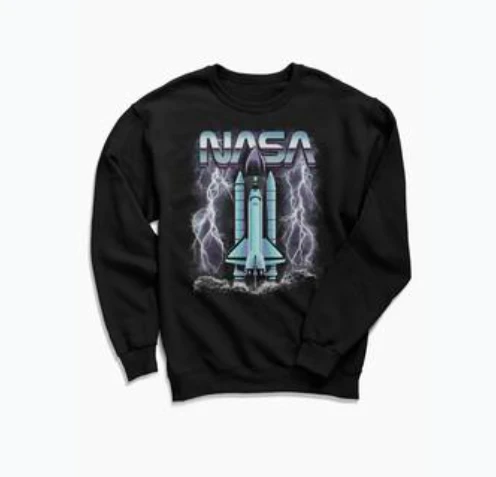 商品Urban Outfitters|NASA Lightning Strike Crew Neck Sweatshirt ,价格¥84,第1张图片