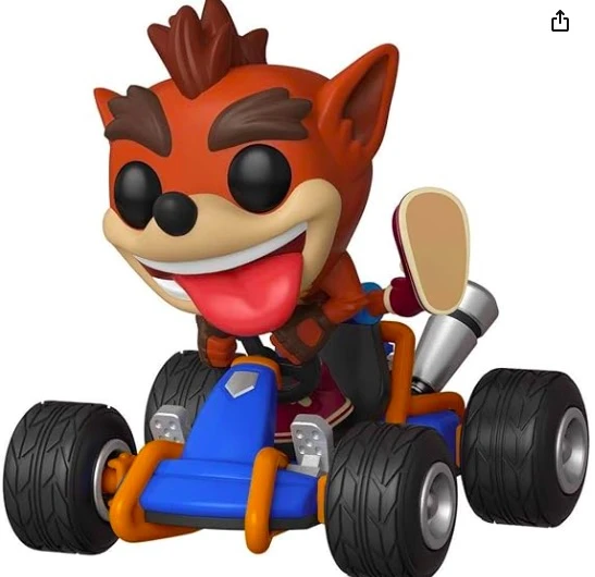 商品Funko|Funko POP!《骑士:碰撞队赛车》 - Crash Bandicoot,价格¥256,第1张图片