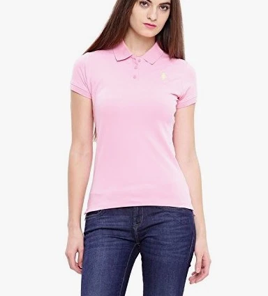 商品U.S. POLO ASSN.|U.S. POLO ASSN. WOMENS 21492198 GHWH PINK POLO,价格¥122,第1张图片