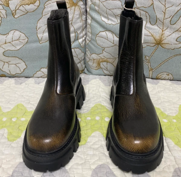 Lloyd Leather Pull-On Combat Boots 商品