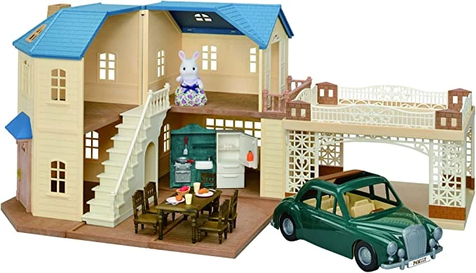 商品Calico Critters|娃娃屋 Calico Critters Large House with Carport Gift Set ,价格¥263,第1张图片