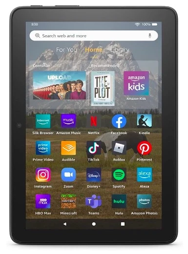 Amazon Fire HD 8 tablet, 8” HD Display, 32 GB, 30% faster processor, designed for portable entertainment, (2022 release), Black, without lockscreen ads 商品