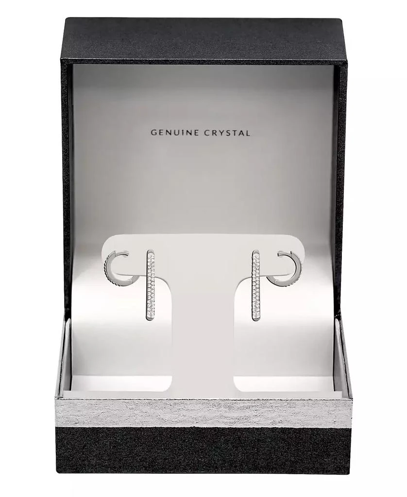商品Essentials|Silver Plated, Gold Plated or Rose Gold Plated 2pc Hoop and Post Hoop Earrings Set,价格¥128,第3张图片详细描述