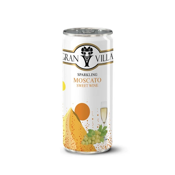 商品GranVilla|【国内直发】礼盒装歌兰 • 莫斯卡托起泡酒（250ml*6罐） | 酒精度10%vol 细腻而持久的香气，成熟的梨和柑橘类水果的香气，带有淡淡的甜味和果香的余味,价格¥212,第1张图片