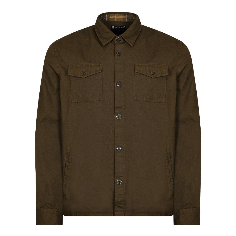 Barbour Ess Twill Overshirt - Green商品第1张图片规格展示