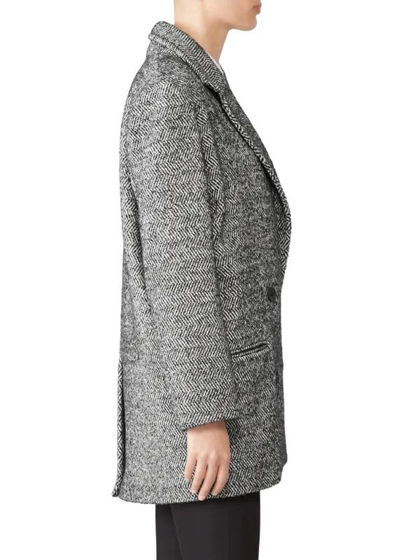 商品[二手商品] IRO|Herringbone Mohair Blend Double Breasted Coat,价格¥1736,第3张图片详细描述