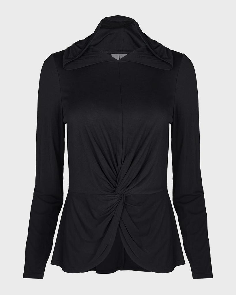 商品SWEATY BETTY|Tori Hooded Twist-Front Top,价格¥614,第4张图片详细描述