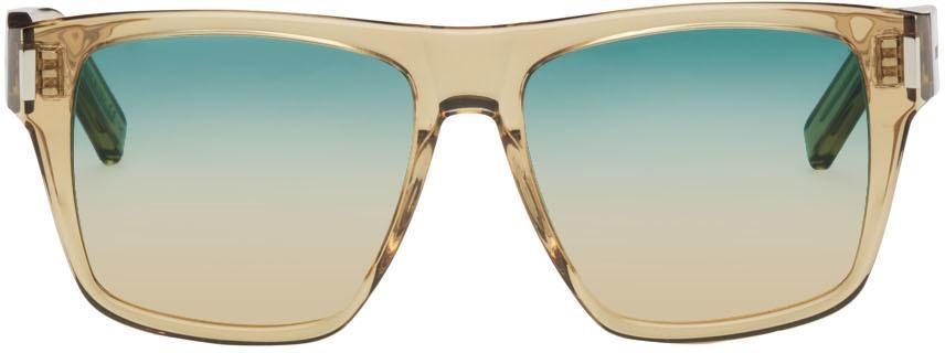 商品Yves Saint Laurent|Beige SL 424 Sunglasses,价格¥2628,第1张图片