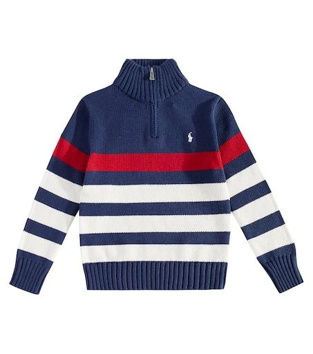 商品Ralph Lauren|Striped cotton turtleneck sweater,价格¥1199,第1张图片