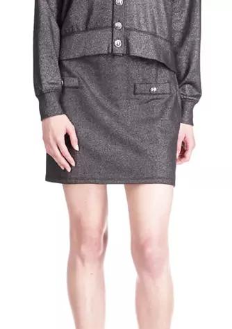 Women's Button Pocket Mini Skirt商品第1张图片规格展示