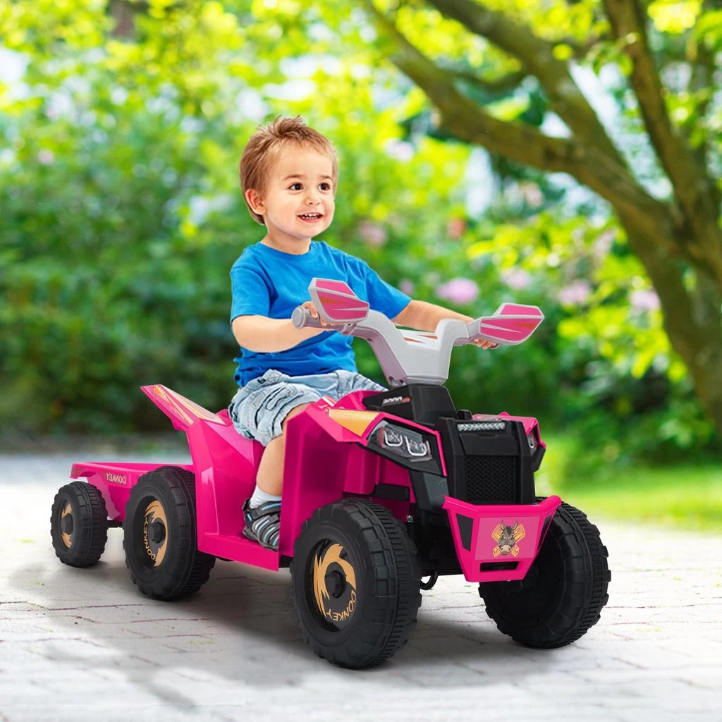 商品Streamdale Furniture|Streamdale Electric ATV for Kids with Trailer Bluetooth,价格¥1932,第1张图片