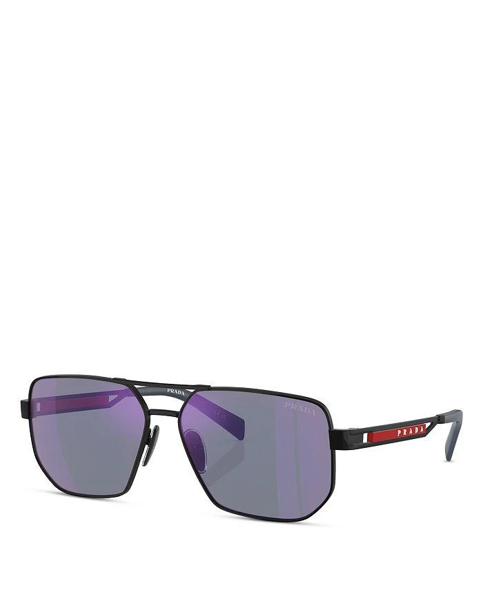 商品Prada|PS 51ZS Aviator Sunglasses, 59mm,价格¥3284,第1张图片详细描述