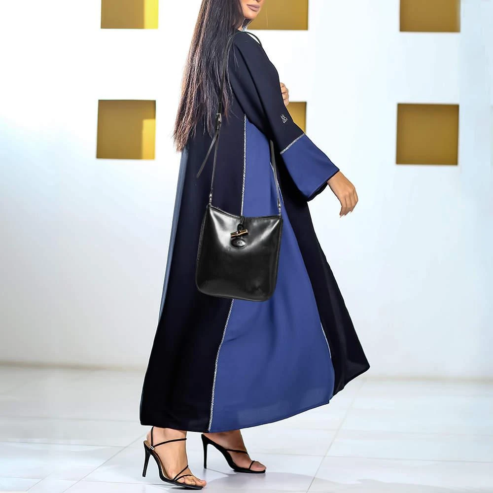 商品[二手商品] Longchamp|Longchamp Black Leather Roseau Messenger Bag,价格¥1037,第2张图片详细描述