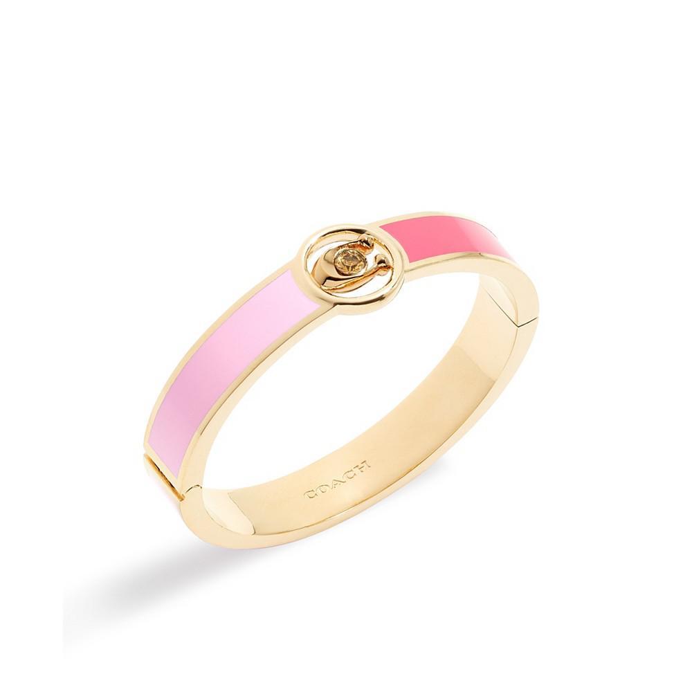 商品Coach|Signature Color Block Bangle Bracelet,价格¥1013,第4张图片详细描述