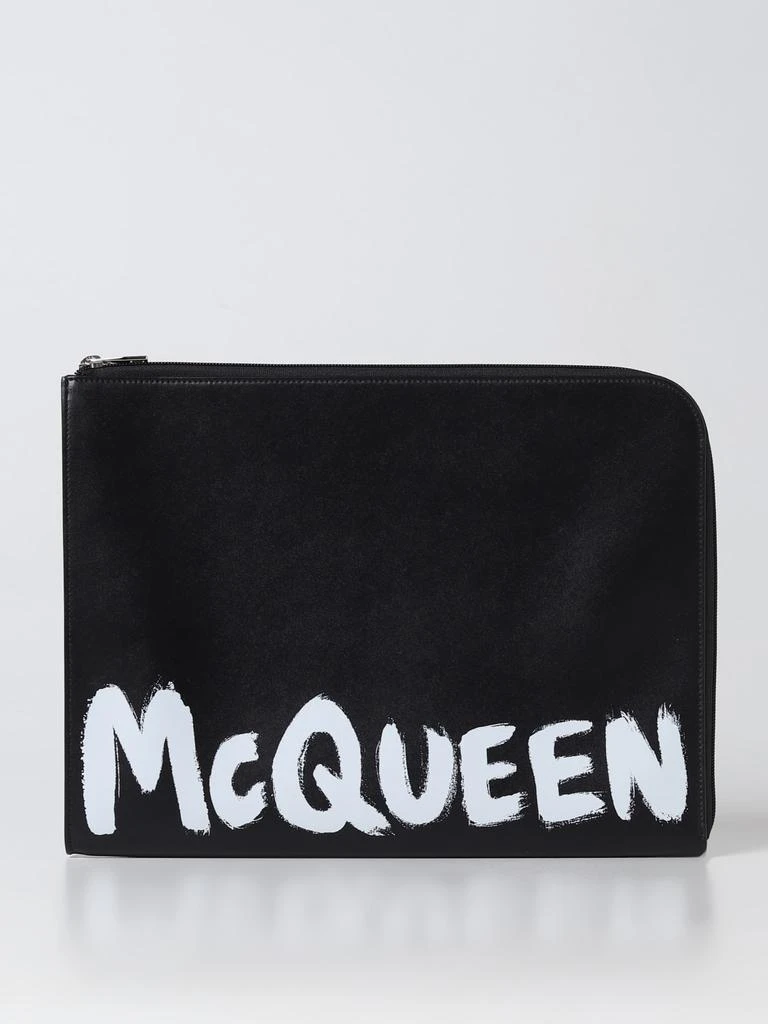 商品Alexander McQueen|Alexander McQueen leather document holder,价格¥4683,第1张图片