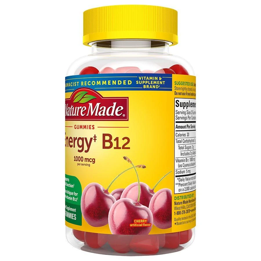 Energy B12 1000 mcg Gummies Cherry & Mixed Berries 商品